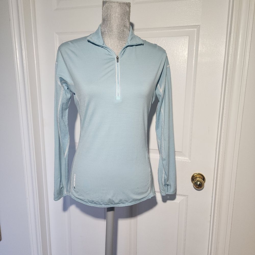 Icebreaker Light Blue Quarter-Zip Top